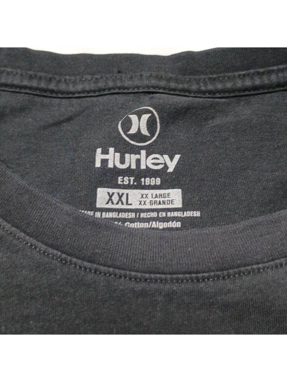 Hurley Men's Black and Grey Tshirt - Picture 2 of 6